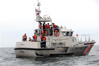Hancock Field Personnel Conduct Joint Training on Lake Ontario