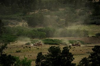 Academy firefighters battle Waldo Canyon fire