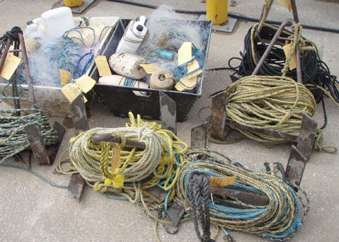 Seized fishing gear from f/v ADCO II