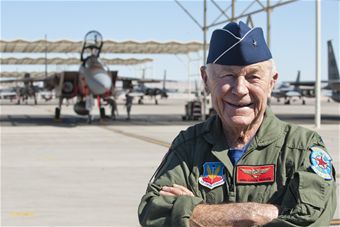Yeager commemorates historic flight